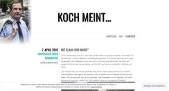 Desktop Screenshot of kochmeint.wordpress.com