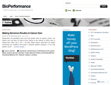 Tablet Screenshot of bioperformanceusa.wordpress.com
