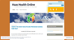 Desktop Screenshot of haashealthonline.wordpress.com