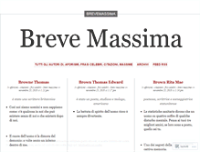 Tablet Screenshot of brevemassima.wordpress.com