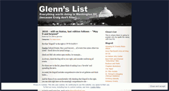 Desktop Screenshot of glennslist.wordpress.com