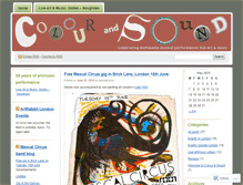 Tablet Screenshot of colourandsound.wordpress.com