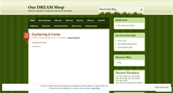Desktop Screenshot of ourdreamshop.wordpress.com