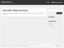 Tablet Screenshot of dishonestpuck.wordpress.com