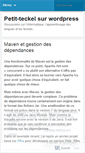 Mobile Screenshot of petitteckel.wordpress.com