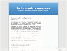 Tablet Screenshot of petitteckel.wordpress.com