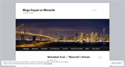 Desktop Screenshot of megainsaatvemimarlik.wordpress.com