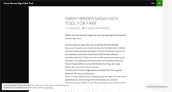 Desktop Screenshot of farmheroessagahacktoolforfree.wordpress.com