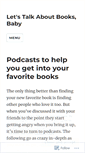 Mobile Screenshot of letstalkaboutbooks.wordpress.com