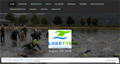 Desktop Screenshot of laketyetriathlon.wordpress.com