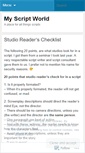 Mobile Screenshot of myscriptworld.wordpress.com