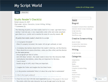 Tablet Screenshot of myscriptworld.wordpress.com