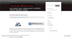 Desktop Screenshot of fantasymock.wordpress.com