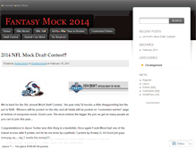 Tablet Screenshot of fantasymock.wordpress.com