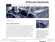 Tablet Screenshot of elescudoquebrado.wordpress.com