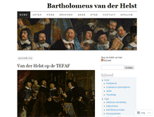 Tablet Screenshot of bartholomeusvanderhelst.wordpress.com