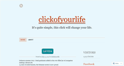 Desktop Screenshot of clickofyourlife.wordpress.com