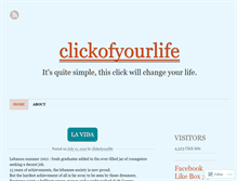 Tablet Screenshot of clickofyourlife.wordpress.com