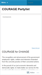 Mobile Screenshot of couragepartylist.wordpress.com