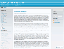 Tablet Screenshot of anycolor.wordpress.com