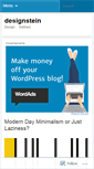 Mobile Screenshot of designeinstien.wordpress.com