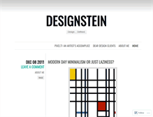 Tablet Screenshot of designeinstien.wordpress.com