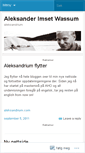 Mobile Screenshot of aleksandrium.wordpress.com
