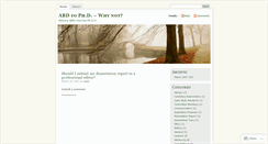 Desktop Screenshot of abd2phd.wordpress.com