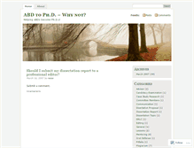 Tablet Screenshot of abd2phd.wordpress.com