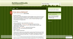 Desktop Screenshot of falmouthfoodie.wordpress.com