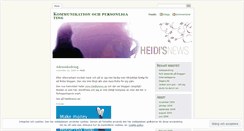 Desktop Screenshot of heidisnews.wordpress.com