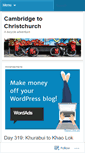 Mobile Screenshot of cambridgetochristchurch.wordpress.com