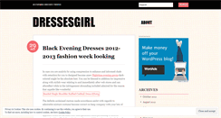 Desktop Screenshot of dressesgirl.wordpress.com