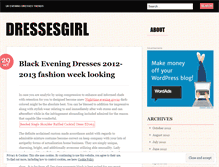 Tablet Screenshot of dressesgirl.wordpress.com