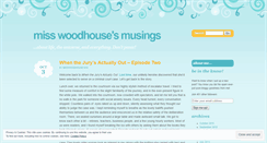 Desktop Screenshot of misswoodhousemusings.wordpress.com