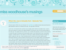 Tablet Screenshot of misswoodhousemusings.wordpress.com