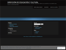 Tablet Screenshot of educacionyculturasma.wordpress.com