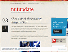 Tablet Screenshot of nutupdate.wordpress.com