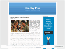 Tablet Screenshot of healthyplus.wordpress.com