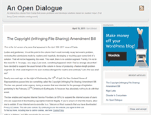 Tablet Screenshot of opendialoguecanta.wordpress.com