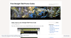 Desktop Screenshot of freestraighttalkpromocodes.wordpress.com