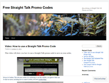 Tablet Screenshot of freestraighttalkpromocodes.wordpress.com