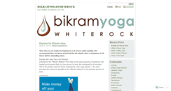 Desktop Screenshot of bikramyogawhiterock.wordpress.com