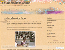 Tablet Screenshot of leslaborsdelacarme.wordpress.com