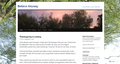 Desktop Screenshot of believeanyway.wordpress.com