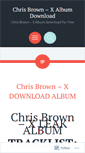 Mobile Screenshot of chrisbrownxalbumsdownload.wordpress.com