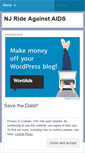 Mobile Screenshot of newjerseyrideagainstaids.wordpress.com