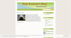 Desktop Screenshot of hajisamsul.wordpress.com