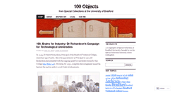 Desktop Screenshot of 100objectsbradford.wordpress.com