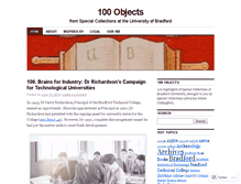 Tablet Screenshot of 100objectsbradford.wordpress.com